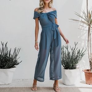 Blue jumpsuit